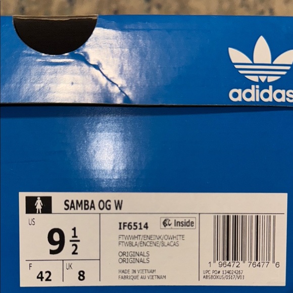 Adidas White and Blue Sneakers - Picture 5 of 5